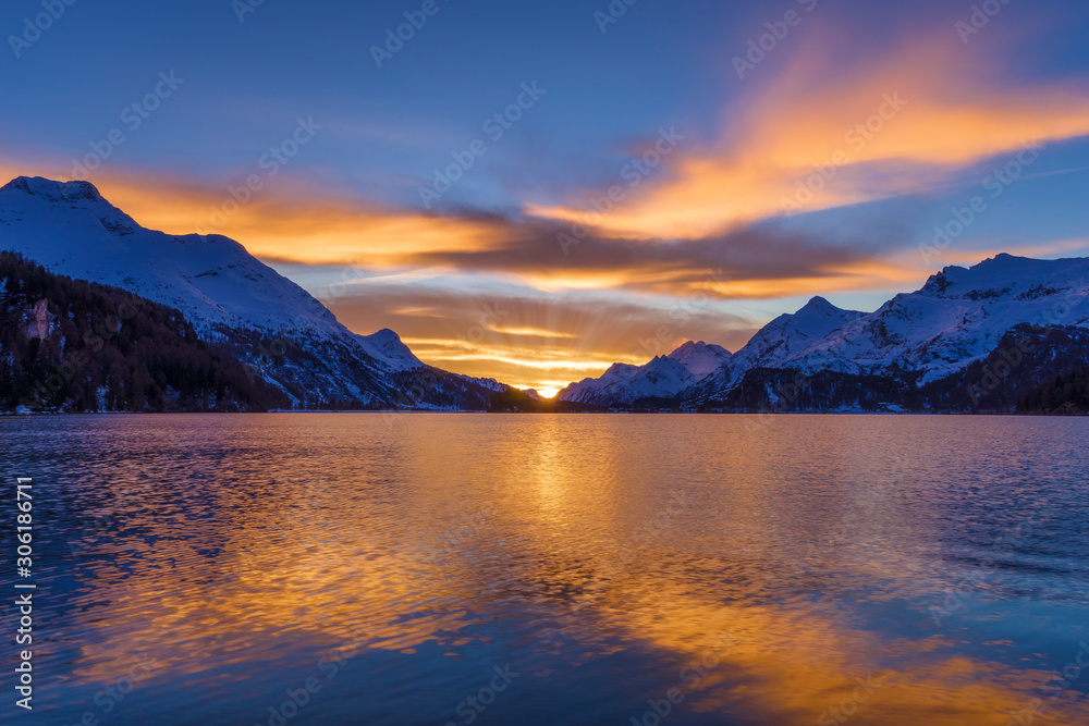 abends am silsersee