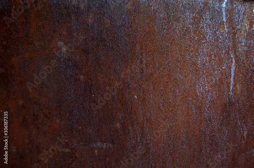 Rusty iron a lot of rust