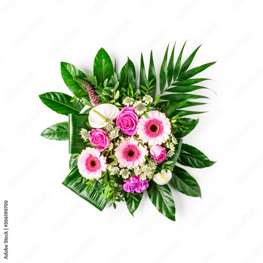 Naklejka premium Bouquet of beautiful spring flowers