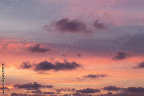 colorful sky at sunset with some clouds © Emanuele Carrella