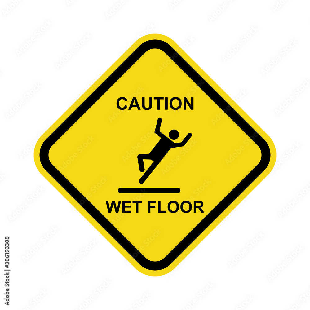 caution wet floor sign icon vector design symbol caution wet floor sign icon vector design symbol
