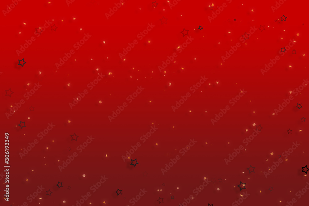 Fototapeta premium Red Christmas Background with Snow Flake Design