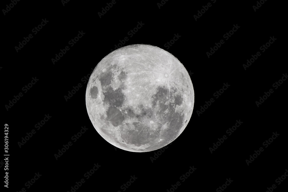 Full moon in the dark night. Full moon in the dark night.