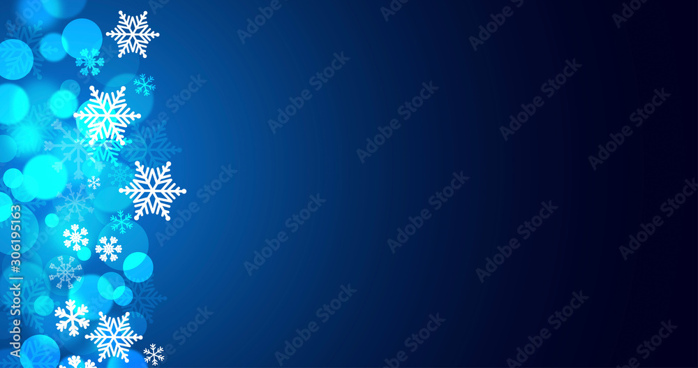 sfondo, elegante, natale, fiocchi di neve,