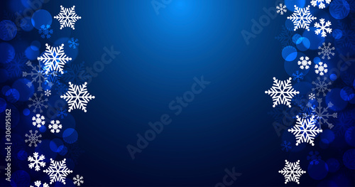 sfondo, elegante, natale, fiocchi di neve,