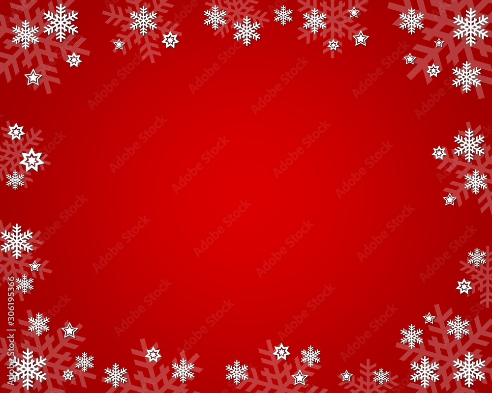 red christmas background with snowflakes and place for your text red christmas background with snowflakes and place for your text