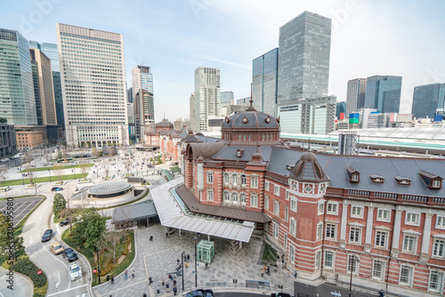 Foto TOKYO, JAPAN - March 25 2019: Tokyo Station in Tokyo, Japan