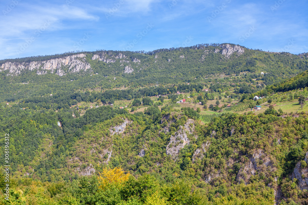 Fototapeta premium Balkans mountains beautiful green scenery 