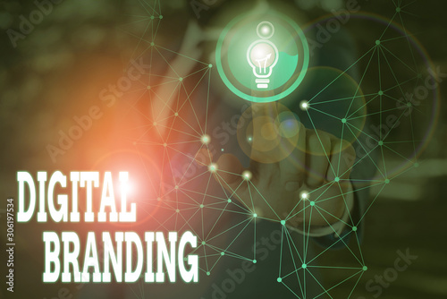 Wallpaper Mural Writing note showing Digital Branding. Business concept for combination of internet branding and digital marketing Torontodigital.ca