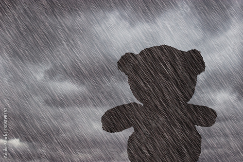 Lonely teddy bear
