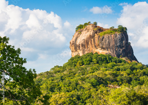 Sogoriya Rock in Sri Lanka close-up with dramatic sky