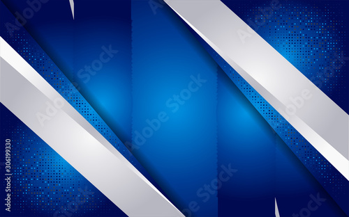 luxurious blue abstract background with white lines