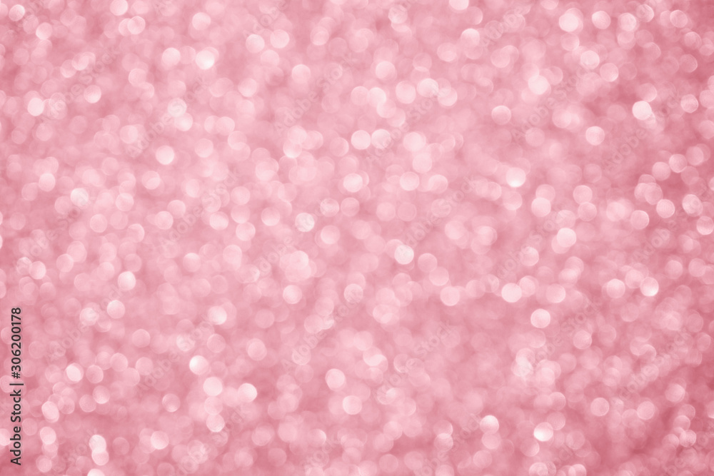 Abstract blur rose gold glitter sparkle defocused bokeh light background