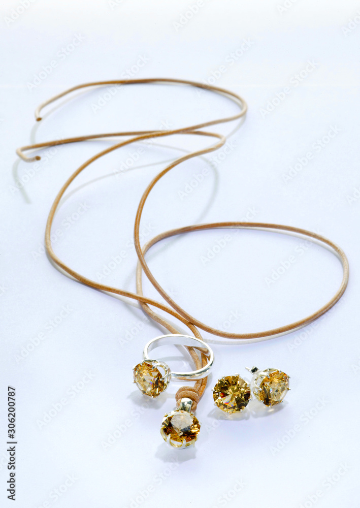 jewellery set with necklace ring and earrings jewellery set with necklace ring and earrings