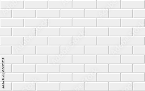 White brick wall background. Abstract geometric Seamless pattern. Vector illustration. eps 10