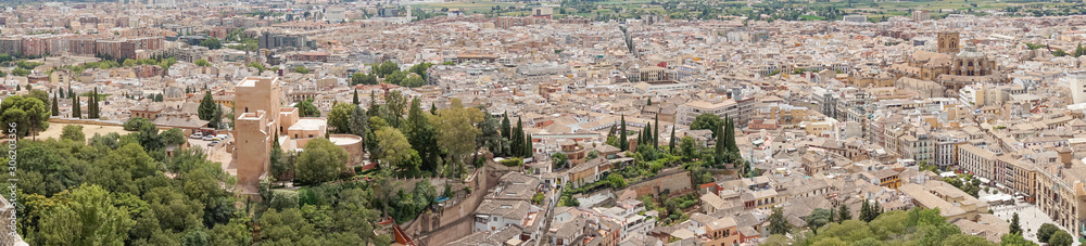 Vista panorámica de Granada