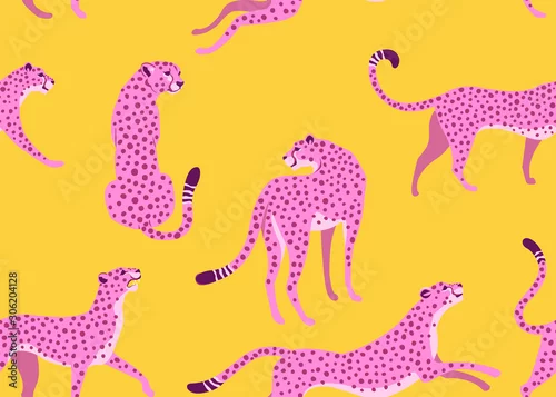 Fototapeta Lampart abstrakcyjny wzór. Tekstura wektor Modna Ilustracja.