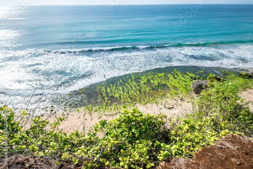 A beautiful view of Bingin beach in Bali, Indonesia. photo