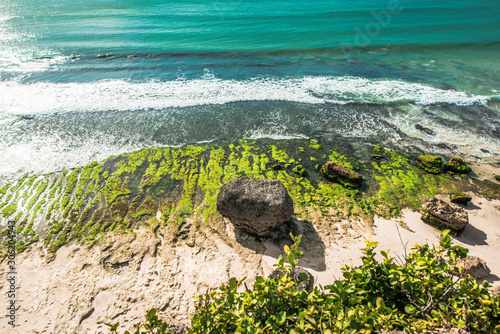 A beautiful view of Bingin beach in Bali, Indonesia. photo