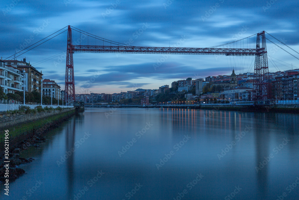 Fototapeta premium Bizkaia Brücke zwischen Portugalete und Las Arenas (Getxo), Spanien