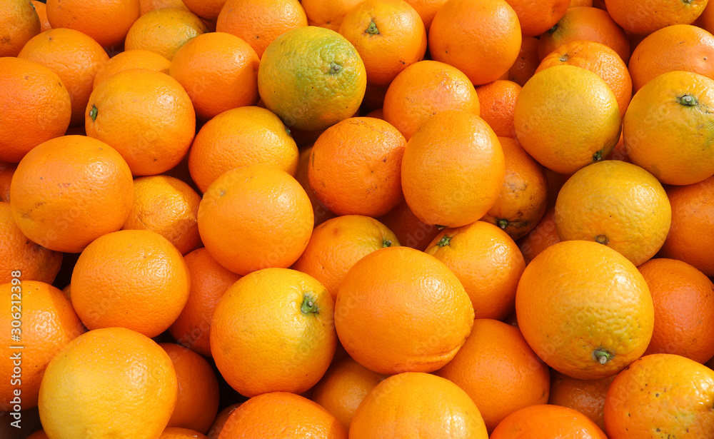 Sicilian oranges for sale at the fruit market Sicilian oranges for sale at the fruit market