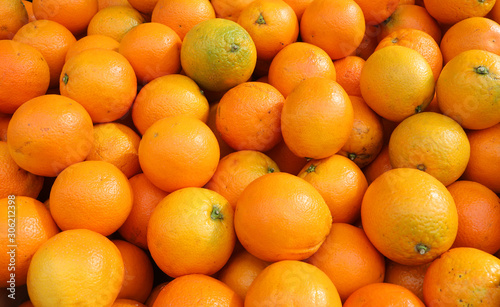 Sicilian oranges for sale at the fruit market