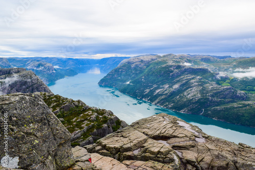 Lysefjord landscape, Pulpit Rock.