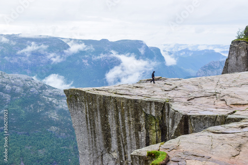 Pulpit Rock or Preikestolen. photo