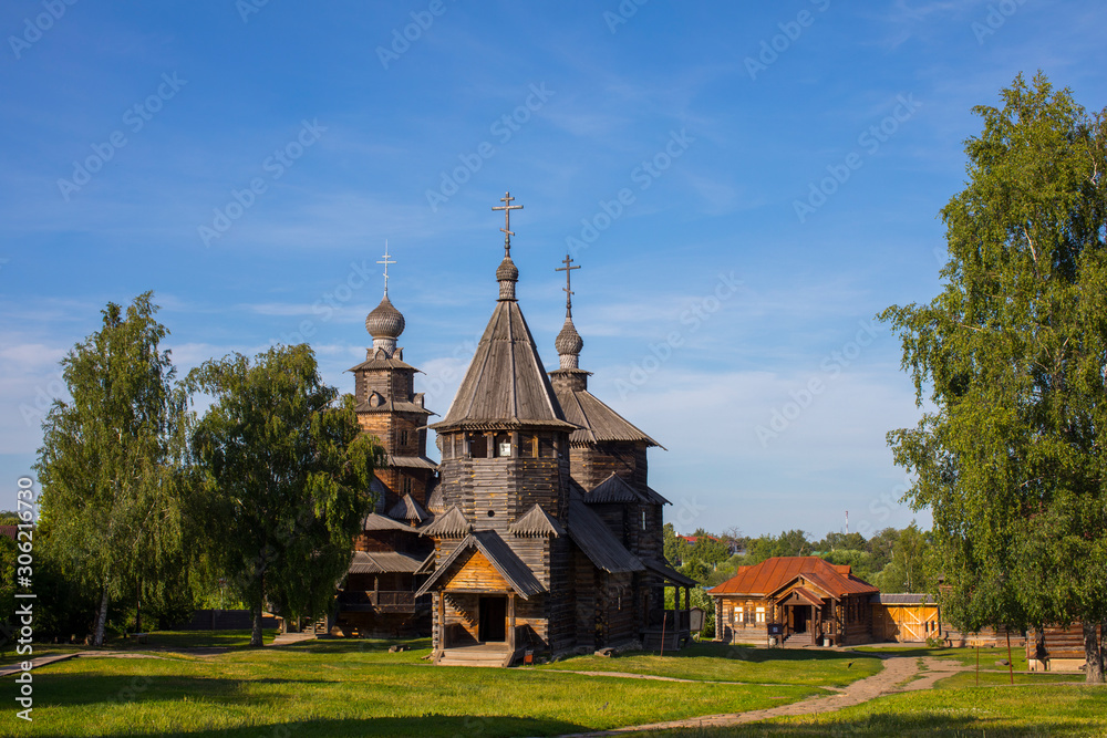 old wooden church in Suzdal Russia