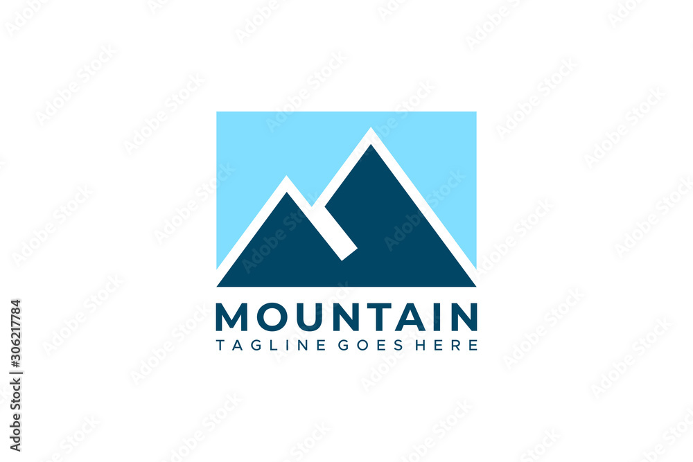 Simple Mountain Logo Vector Design Template Element isolated on white background Simple Mountain Logo Vector Design Template Element isolated on white background
