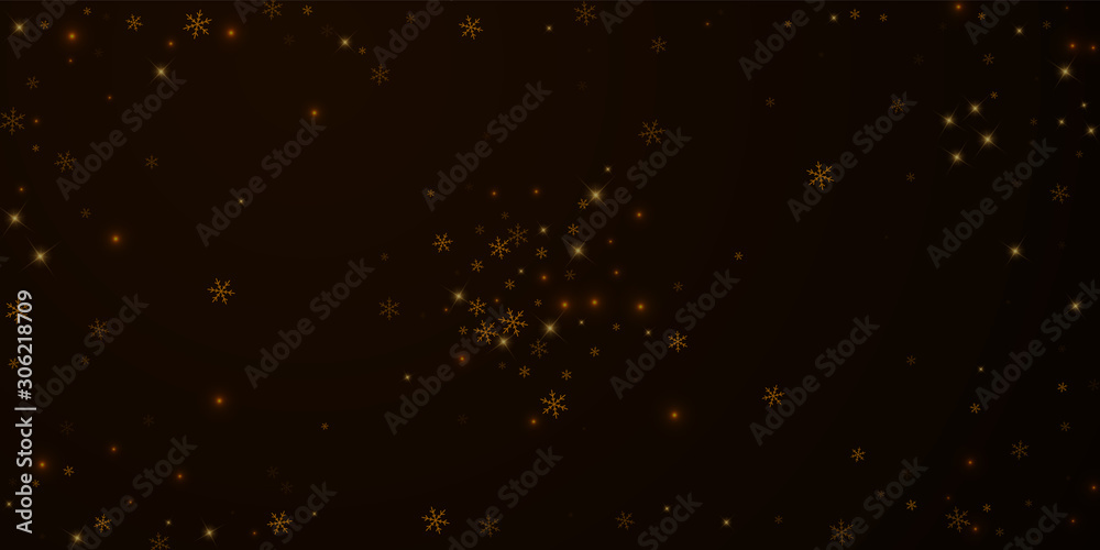 Sparse starry snow Christmas overlay. Christmas li