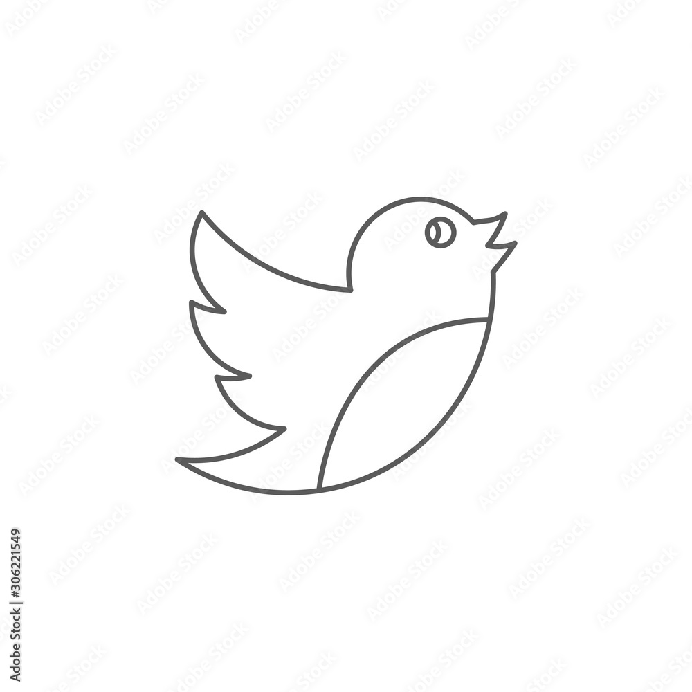 bird, sparrow, animal. Element of simple icon for websites, web design, mobile app. Thick line icon for website design and development, app development bird, sparrow, animal. Element of simple icon for websites, web design, mobile app. Thick line icon for website design and development, app development