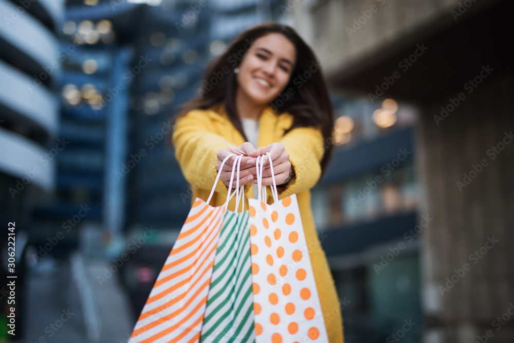 Young girl who were shopping Young girl who were shopping
