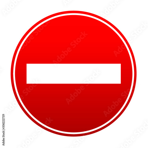 red traffic sign