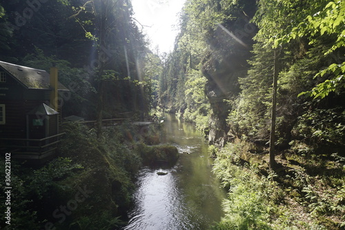 Entry to the Edmund Gorge in Bohemian Switzerland photo