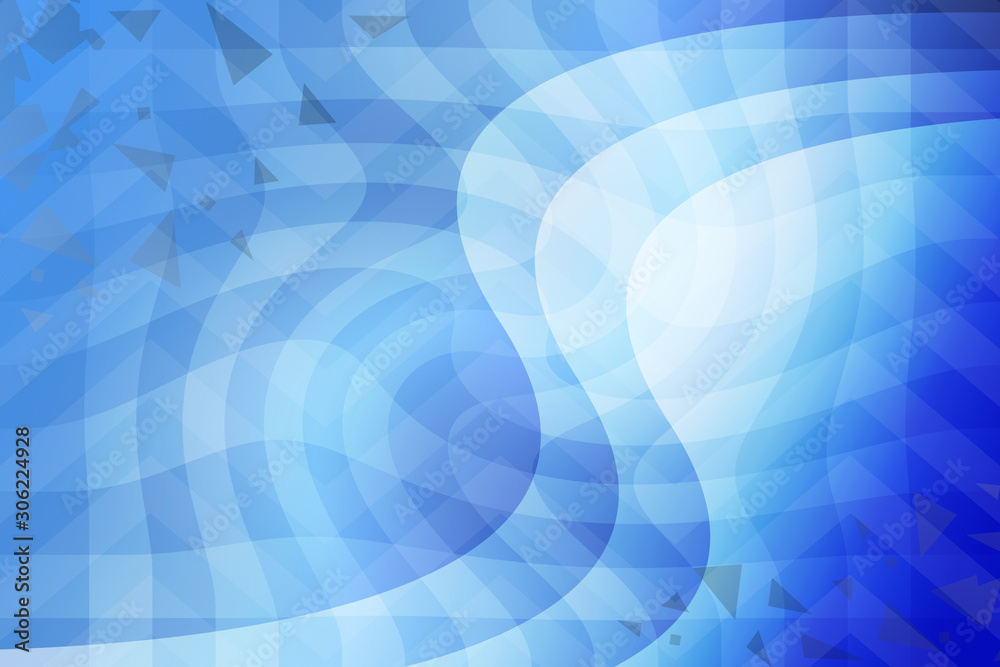 Obraz abstract, blue, fractal, technology, wallpaper, design, light, texture, digital, pattern, concept, science, illustration, web, business, futuristic, space, perspective, wave, computer, black, grid