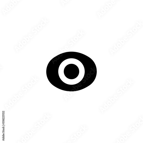 Eye icon. Social media button. Logo design element