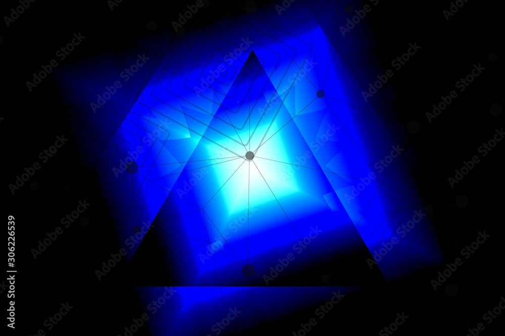 Fototapeta premium abstract, blue, illustration, design, wallpaper, graphic, business, technology, light, digital, concept, pattern, texture, white, shape, art, 3d, geometric, internet, backdrop, sphere, bright, earth