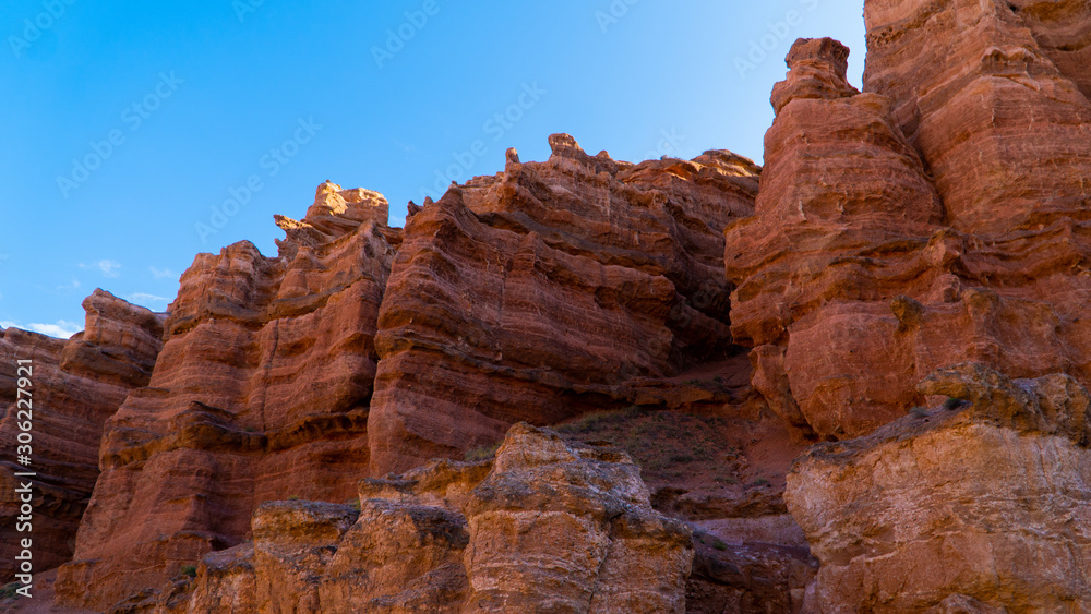 at the gorge of the Charyn canyon