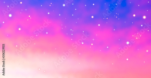 abstract pink and purple space background with stars