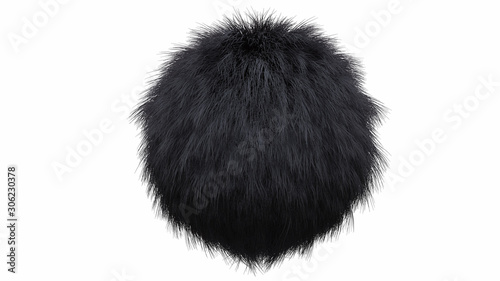 Animal Fur in black