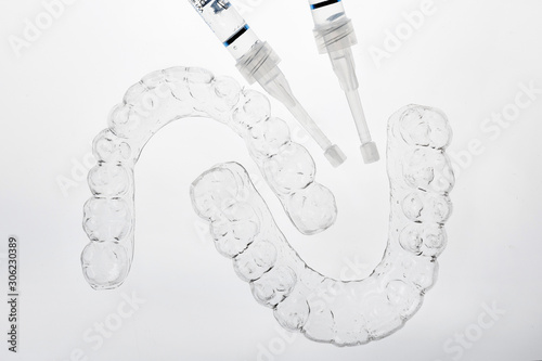 special mouthguards for teeth whitening and gel photo