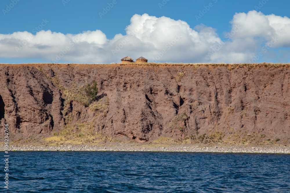 Islands on Titicaca lake. Peru.