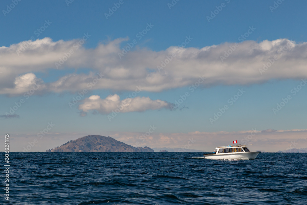 Amantani island on the Titicaca lake. Peru.