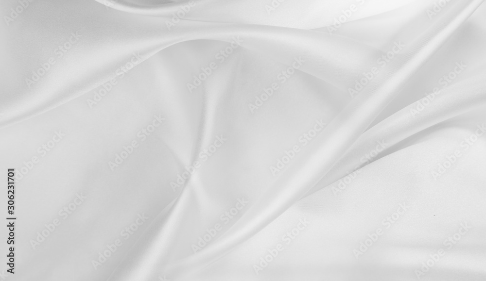 White silk fabric lines