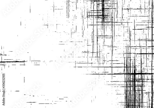 Rough black and white texture vector. Distressed overlay texture. Grunge background. Abstract textured effect. Vector Illustration. Black isolated on white background. EPS10