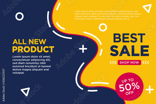 best sale discount banner template.Vector illustration.