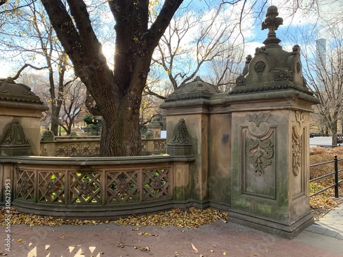 Take in the picturesque landscape of Central Park in thanksgiving day. Central Park is home to many famous attractions spread throughout its 843 acres of landscape. 