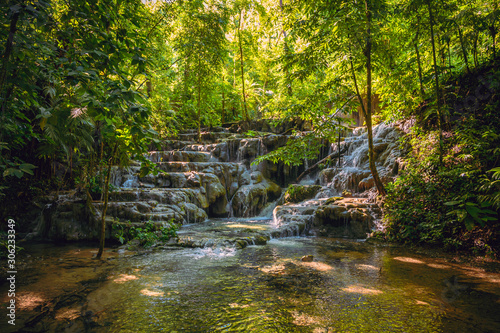 Waterfall in the middle of the jungle