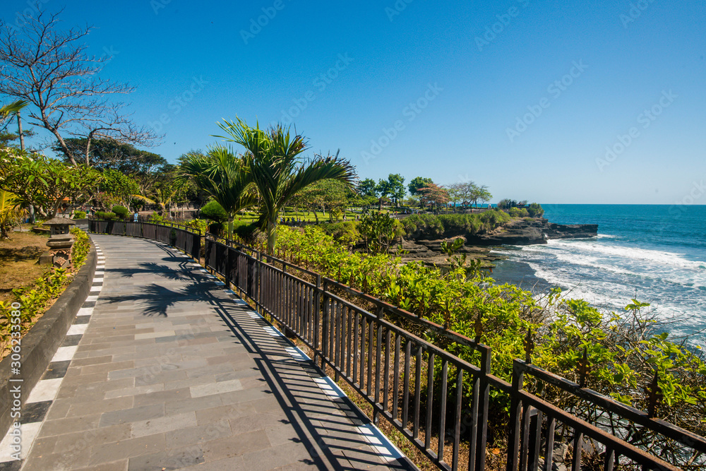 A beautiful view of Tanah Lot temple in Bali, Indonesia